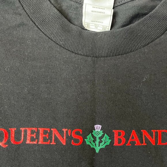 NEW QUEEN's UNIVERSITY BAND bands Black Tricolor TSHIRT Unisex XL - Picture 3 of 6